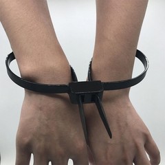 10-100pcs Heavy Duty Tactical Handcuff Zip Ties 13x500mm Black Nylon Dbl Locking