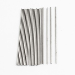 20pcs 50mm x 1mm Silver Tone Stainless Steel Transmission Round Rod