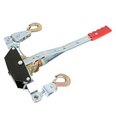 2 Ton 4000LBS Power Puller Hand Winch Steel Cable Come Along Tighter w/ 2 Hooks