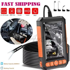 5M Endoscope Camera with Light, 4.3′ IPS Screen 1080P HD Inspection Camera LED