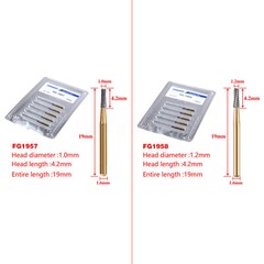 FG-1957/FG-1958 High Speed Dental Tungsten Carbide Crown Metal Cutting Bur