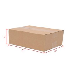 100Pcs Cardboard Paper Boxes Mailing Packing Shipping Corrugated Carton 6x4x2