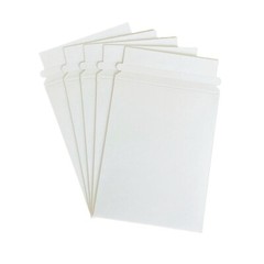 25 PK 7×9 Photo Decal Document Flat Cardboard White Envelope Mailer Self Seal