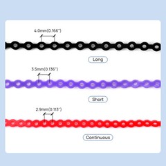 AZDENT Dental Orthodontic Colored Elastic Power Chain Long Short Continuous