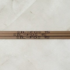 Lucas Milhaupt Sil-Fos 15 15% Silver Brazing Alloy Rods HVAC Grade Qty. 3 Rods