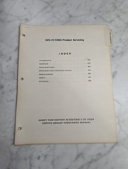 TORO PRODUCT SERVICING MANUAL MOWER REPAIR MANUAL SERVICE SHOP BOOK 1973-1974