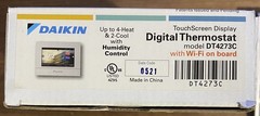 Daikin Commercial DT4273C 4H/2C Touchscreen Thermostat Wi-Fi Humidification WF1