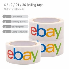 12-24pcs rolls 2″x75 yds shipping packaging colour logotapeexpress Official ebay