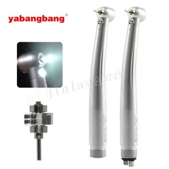 Pieza de mano LED turbina alta velocidad fibra óptica dental estilo NSK 2/4Holes