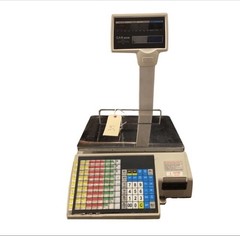 CAS CL5000-R Retail Price Computing Scale with Label Printer (Pole Model)