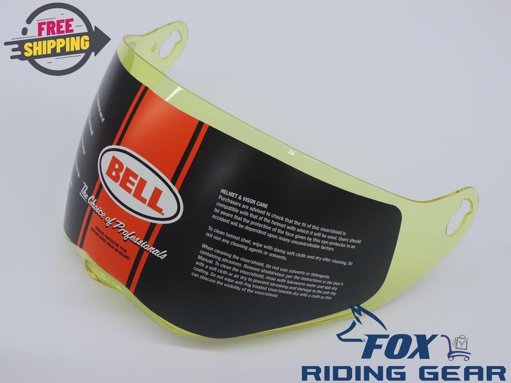 Bell Face Shield Visor Hi-Def YELLOW Shield – MX-9 Adventure 8031110 – OPEN BOX