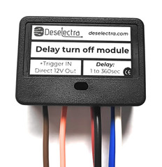 Car Positive negative Delay OFF Timer Module Adjustable 1–360s Direct 12V Output