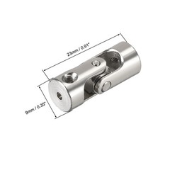 2 X 2 to 4mm Rotatable Universal Coupler Motor Connector Joint Coupling L23XD9