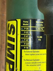 SIMPLEX P20 | 2850 PSI | 2 Speed Hand Pump | 1st Stage 200psi | 2nd 2850 | 15in3