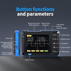 Handheld Digital Oscilloscope Portable Mini DSO for Beginner Repair Teaching