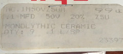 Fry’s Electronics Package of 9 .1 MFD Capacitors See Photos for Details