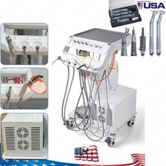 Portable Dental Delivery Unit With Curing Light Scaler+Air Compressor+ Handpiece