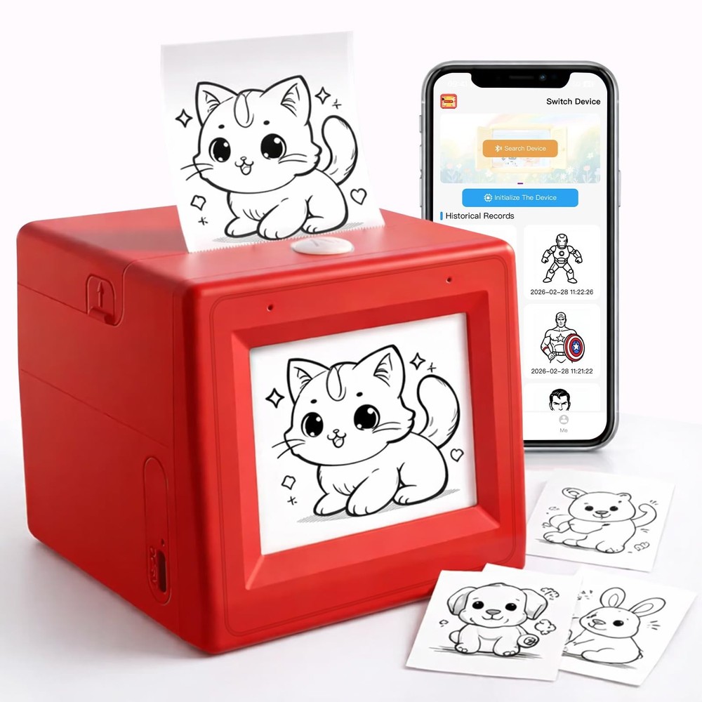 Bioetva Ai Smart Voice Sticker Printer Smart Thermal Sticker Printer Voice