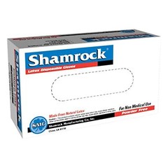 Shamrock Latex Hand Gloves Disposable Gloves Powder Free – 1 box of 100 gloves