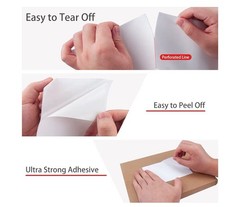 4″x6″ Fanfold Direct Thermal Shipping Labels for Zebra and Rollo 500 PCS