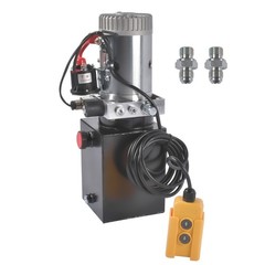12V Hydraulic Power Unit 1.6kW 4 Quart 3200 PSI Single Acting Pump