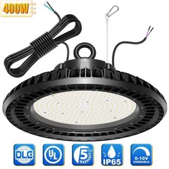 KUKUPPO LED High Bay Light 400W 58,000LM 5000K Dimmable Warehouse Shop Lights