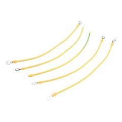 Ground Wire 10cm/20cm/30cm 20pcs BVR Solar PV Ground Wire Yellow-green