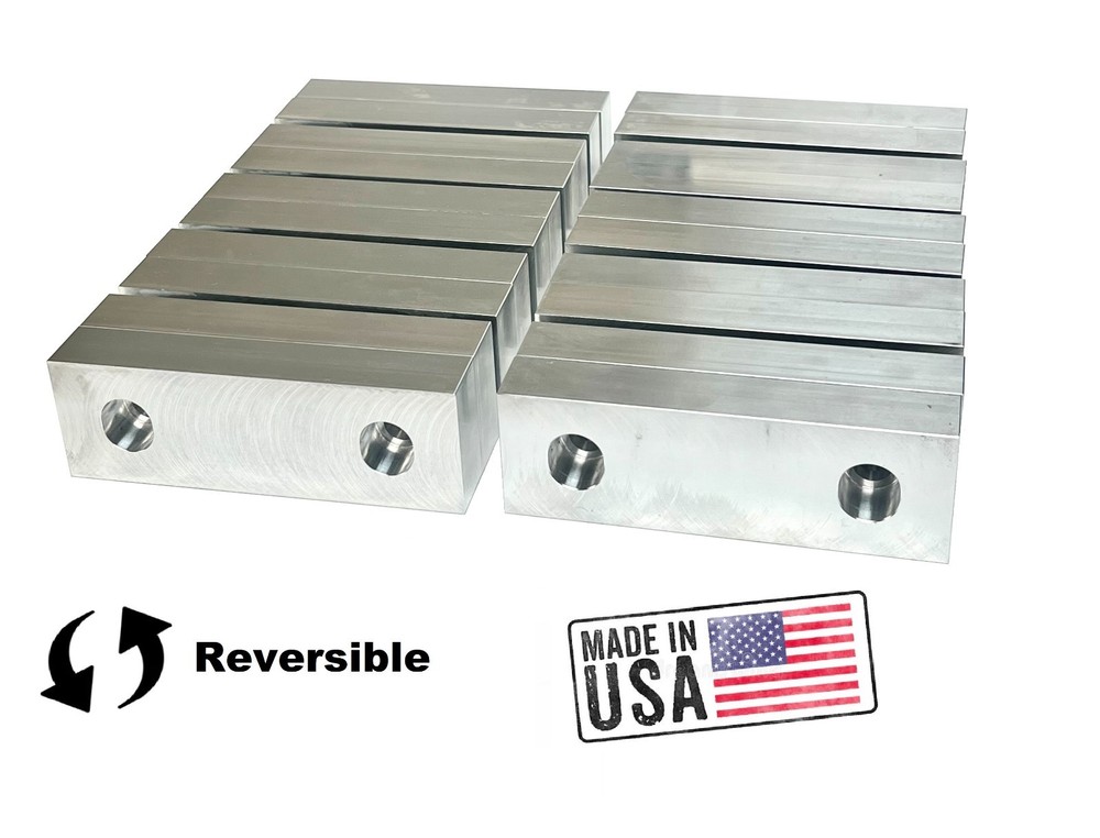 6x2x1″ Machinable Standard Soft Jaws Set Aluminum Kurt 6″ Vises 5set REVERSIBLE