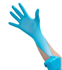 Blue Nitrile Medical Gloves Powder-Free Food Grade Disposable Glove 100 / 1000
