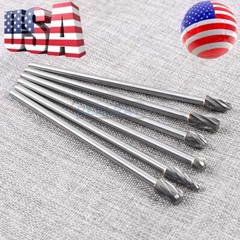 10mm Rotary Aluminum Cut Burr 6mm 1/4″ Shank 150mm Long Reach Carbide Burs 6pcs