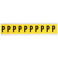 BRADY 3430-P Letter Label,P,1-1/2in.Hx7/8in.W,Vinyl 32MF89