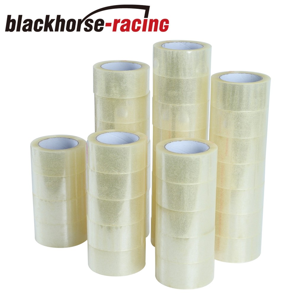 36 ROLLS – 2 INCH x 110 Yards (330 ft) Clear Carton Sealing Packing Package Tape
