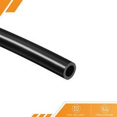 Silicone Tubing 6mm ID X 10mm OD 9.8ft 3 Meters Rubber Tube Air Hose Pipe Black