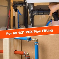 50 Pieces Xfitting 1/2″ Stainless Steel Pex Cinch Clamps
