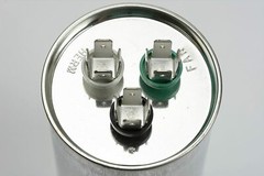 TEMCo 60+7.5 uf/MFD 370-440 VAC volts Round Dual Run Capacitor 50/60 Hz -Lot-2
