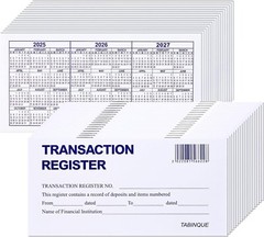 24PCS Check Registers For Personal Checkbook, Easy To Read Checkbook Register