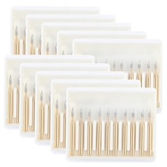 AZDENT 10 Pcs Dental Carbide Trimming & Finishing Burs FG For High Speed Handpie