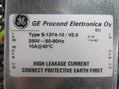 GE Myers S-1374-10/V2.0 Emerald Elite Pump Drive 1 HP Power Supply 250V 10 Amp