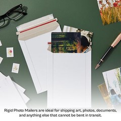Rigid Photo Mailers 300gsm Cardboard Self Seal with Easy Open Tear Strip 100-400
