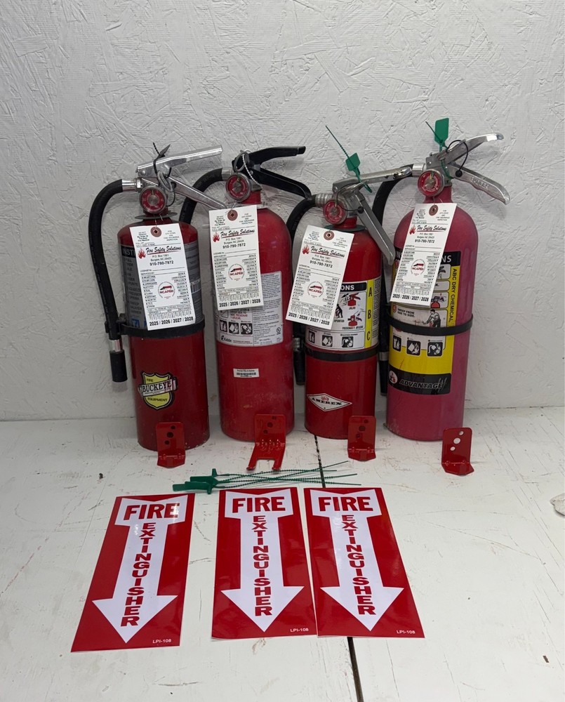 Fire Extinguisher – 5Lb ABC Fire Extinguisher – Lot of 4
