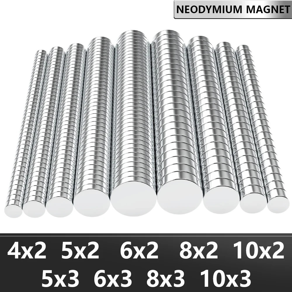4×2 5×2 6×2 6×3 10×2 10x3mm N35 Super Strong Neodymium Magnet Round NdfeB Powerf