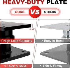 2X Heavy Duty House Floor Jacks 6.5-9″ Adjustable Screw Jacks For Home Leveling