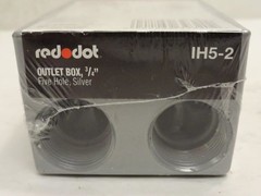 208711 New-No Box; Red-Dot IH5-2 Wet Location Outlet Box; Single Gang; Silver