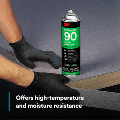 3M Hi-Strength 90 Spray Adhesive 17.6oz Clear Glue Wood Metal Plastic Laminate