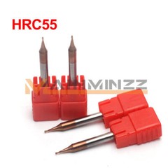 1PCS 2-Flute 0.1-0.9mm CARBIDE MINIATURE BALL END MILL