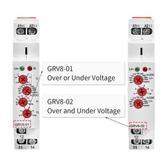 Single Phase Voltage Relay AC/DC110V~240V Adjustable Over or Under Voltage Pr…