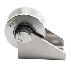 U-Type Groove Wire Rope Pulley Stainless Steel Heavy Duty Cable Mute Pulley