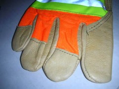 Memphis Glove 19261 Luminator Grain Pigskin Leather Hi-Vis Glove LARGE NEW w/Tag
