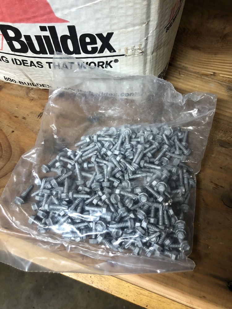 #10x 3/4″ GALVANIZED SELF DRILL Sheet Metal Screw Hex Head Washer BAG 250 5/16”