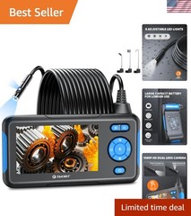 Endoscope Camera with Light, Dual Lens 1080P Industrial Borescope with 8 LED …
